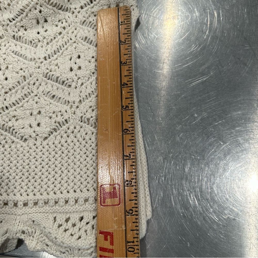 Freshman 1996 Cream‎ Knit Cardigan - Picture 6 of 7